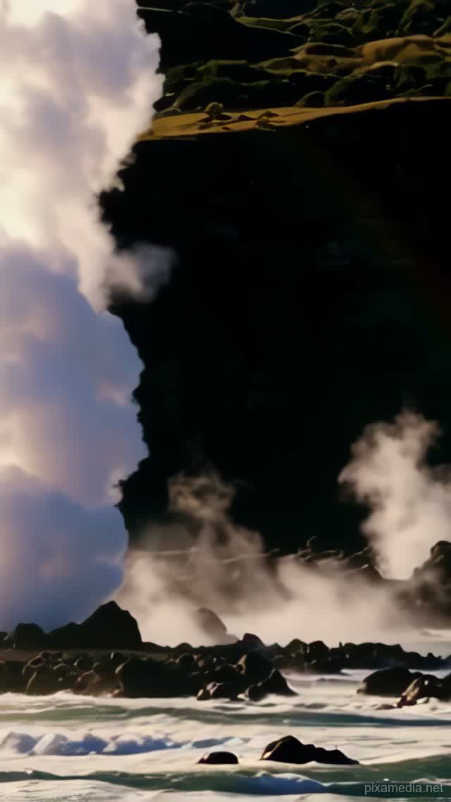 Steam and Sea Collide - Fire & Water AI stock